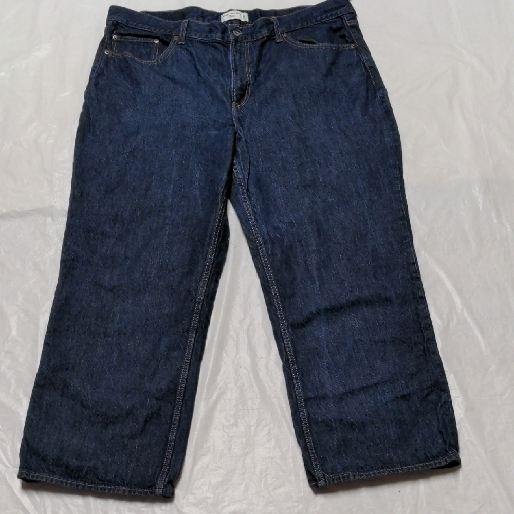 Abercrombie & Fitch The Loose High Rise Jeans Dark Wash Size 18S